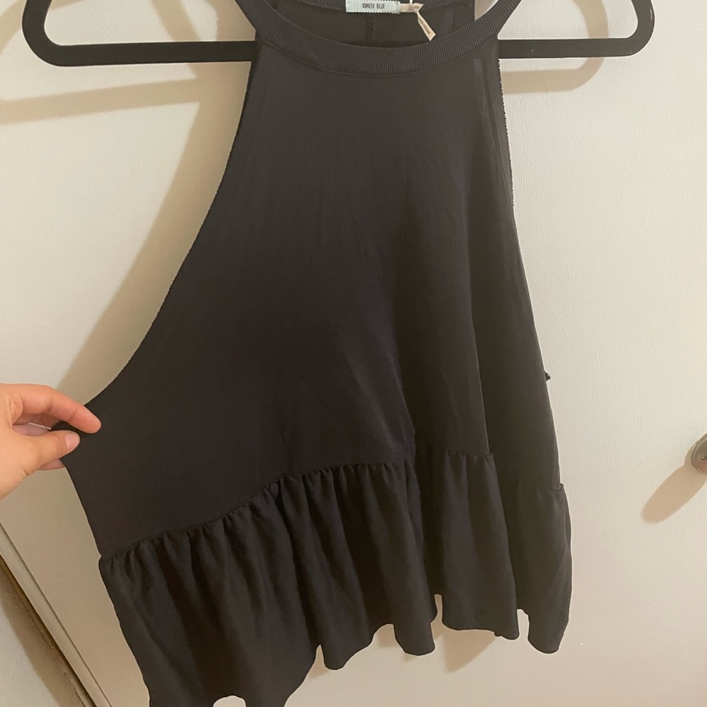 Flowy High Neck Tank Top